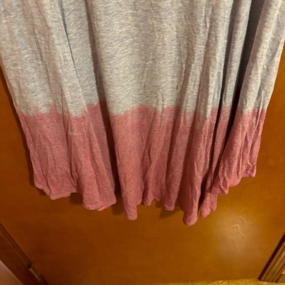 My Story casual Top Blue Gray Pink Stretchy Size Medium - Picture 11 of 12